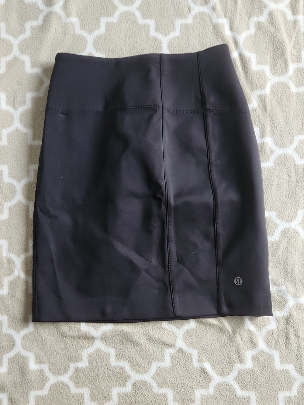 lululemon athletica Black Stretch Pencil Skirt